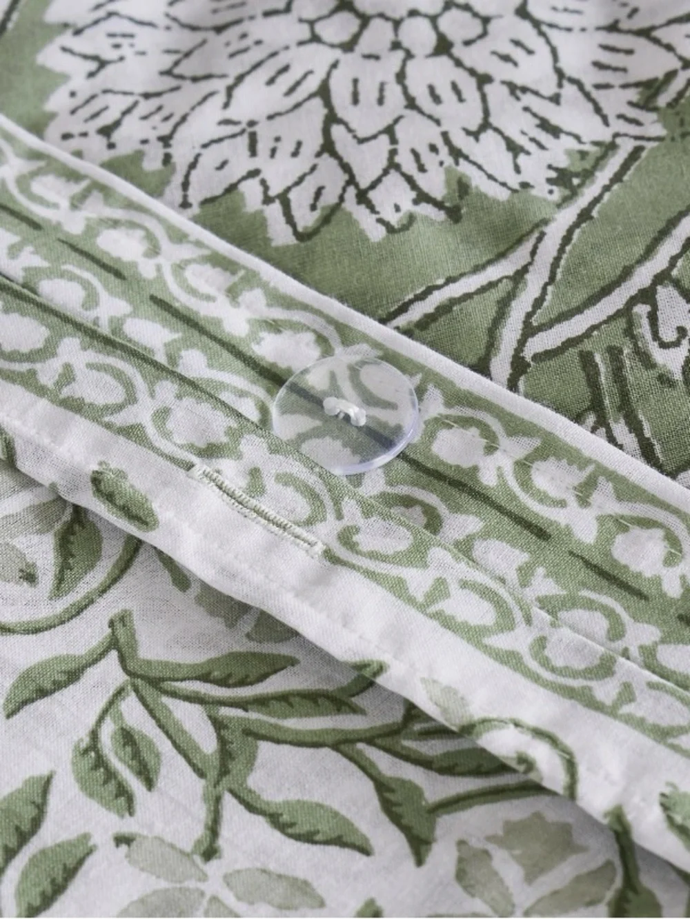 Levtex Home Adare Sage Duvet Cover Set -3 Piece 90x94 100% Cotton
